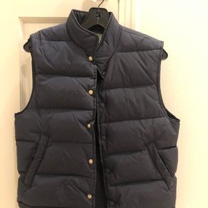 Sid Mashburn Navy Vest Small Down filling